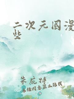 二次元国漫有哪些