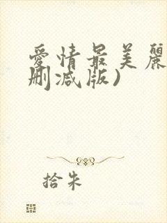 爱情最美丽(未删减版)