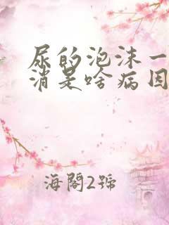 尿的泡沫一直不消是啥病因