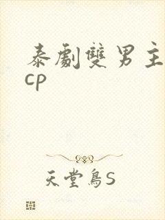 泰剧双男主腐剧cp