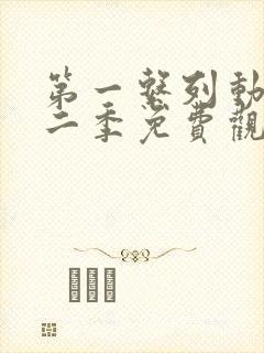 第一系列动漫第二季免费观看