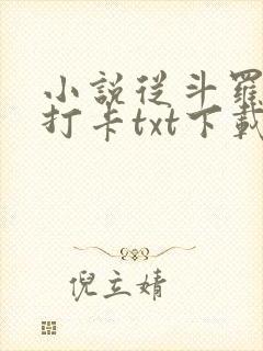 小说从斗罗开始打卡txt下载