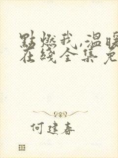 点燃我,温暖你在线全集免费观看完整版