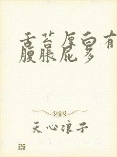 舌苔厚白有齿痕腹胀屁多