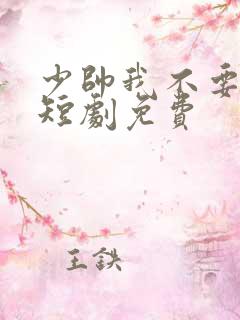 少帅我不要你了短剧免费