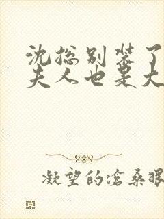 沈总别装了,你夫人也是大佬章节小说