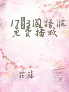17·3国语版免费播放