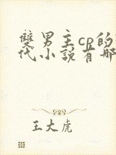 双男主cp的现代小说有哪些