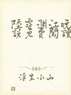 陆霆渊江晚辞小说免费阅读最新章节