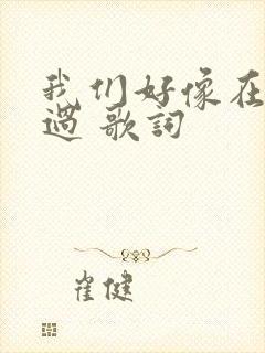 我们好像在哪见过 歌词