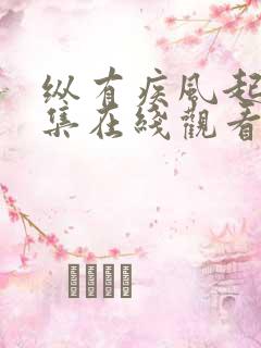 纵有疾风起40集在线观看免费观看