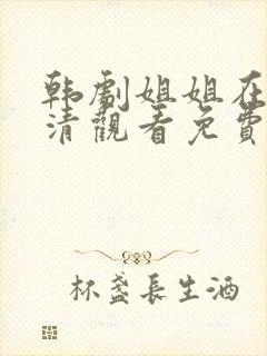 韩剧姐姐在线高清观看免费完整版