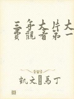 三年大片大全免费观看第一集
