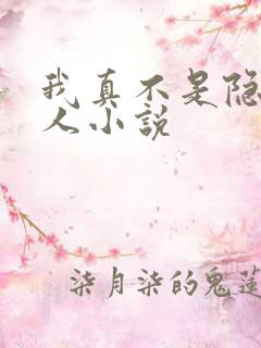 我真不是隐世高人小说