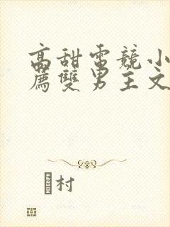 高甜电竞小说推荐双男主文