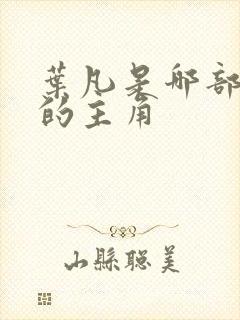 叶凡是哪部小说的主角