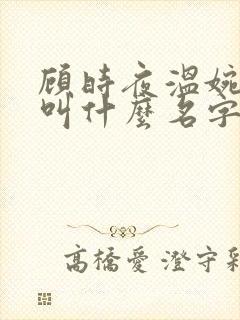 顾时夜温婉小说叫什么名字