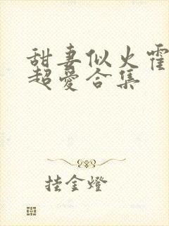 甜妻似火霍爷他超爱合集