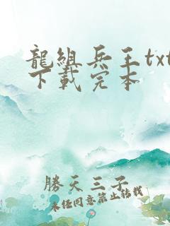 龙组兵王txt下载完本