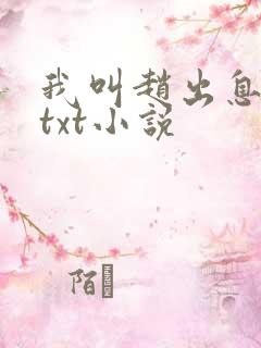 我叫赵出息全本txt小说