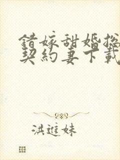 错嫁甜婚总裁的契约妻下载