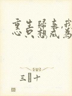 重生归来,我壹心只想成为他前妻霍h全集