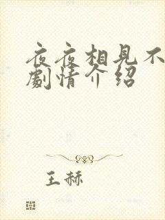 夜夜相见不识君剧情介绍