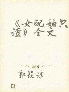 《女配她只想被渣》全文