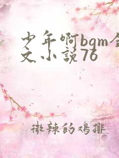 少年啊bgm全文小说76
