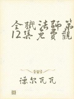 全职法师第六季12集免费观看