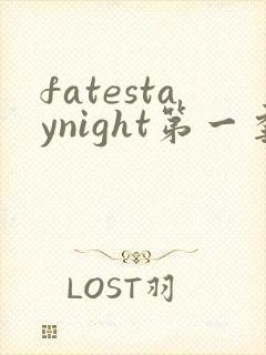 fatestaynight第一季观看免费
