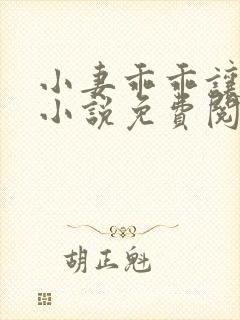 小妻乖乖让我宠小说免费阅读