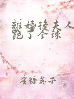 离婚后夫人她惊艳了全球