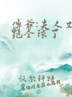 傅爷:夫人又惊艳全球了