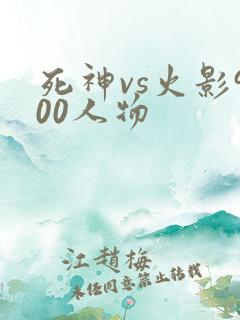 死神vs火影900人物