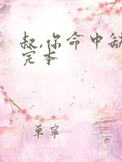 叔,你命中缺我完本