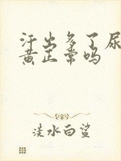 汗出多了尿少尿黄正常吗