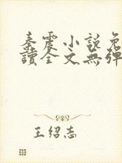 秦震小说免费阅读全文无弹窗