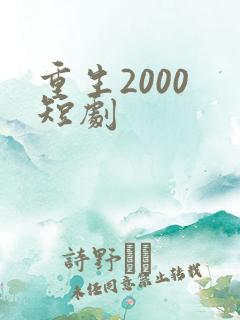 重生2000 短剧