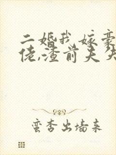 二婚我嫁豪门大佬,渣前夫失控了完结版