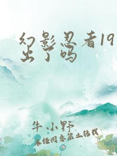 幻影忍者19季出了吗