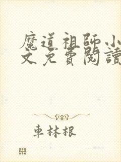 魔道祖师小说原文免费阅读无删减