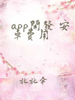 app开发 安卓费用