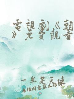 电视剧《朝雪录》免费观看