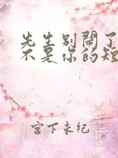 先生别闹了新娘不是你的短剧全集免费播放