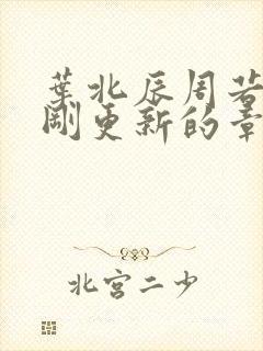 叶北辰周若妤刚刚更新的章节