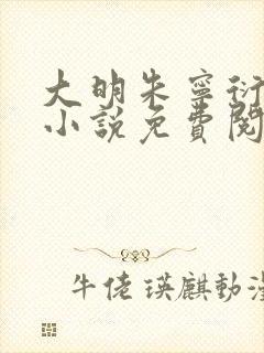 大明朱宁衍穿越小说免费阅读