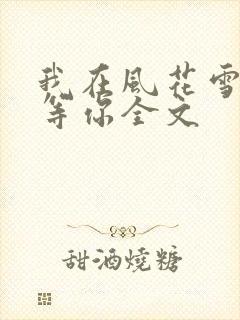 我在风花雪月里等你全文