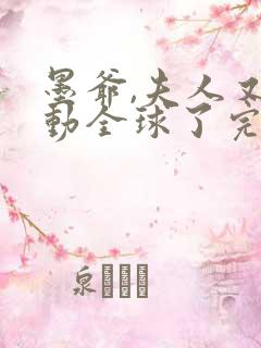 墨爷,夫人又轰动全球了完结全本