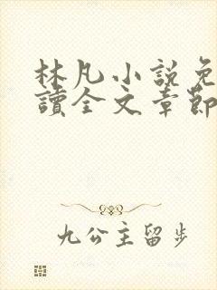 林凡小说免费阅读全文章节